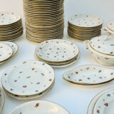 Porcelain service plates and dishes 74 pieces Limoges