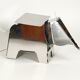 80s heavy metal chrome elephant floor lamp as side table Postmodern design