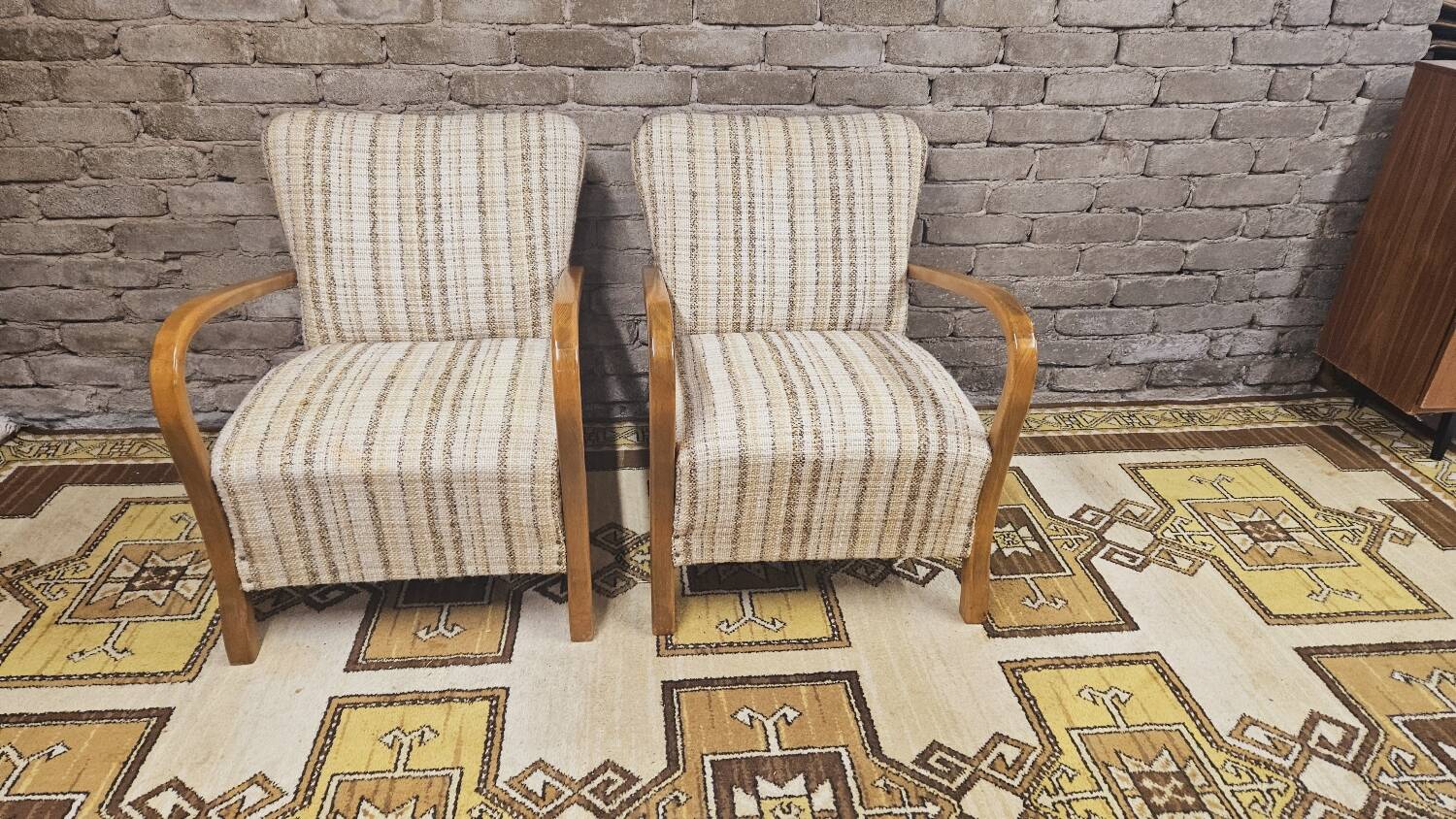 Pair of vintage Scandinavian armchairs 1970