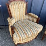 Pair of Louis XVI style armchairs