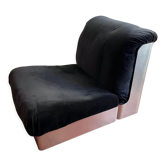 Brushed steel armchair 1970