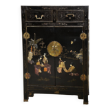 Small Chinese Buffet Decorated With Semi-Precious Stones