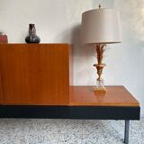 Asymmetrical vintage teak row