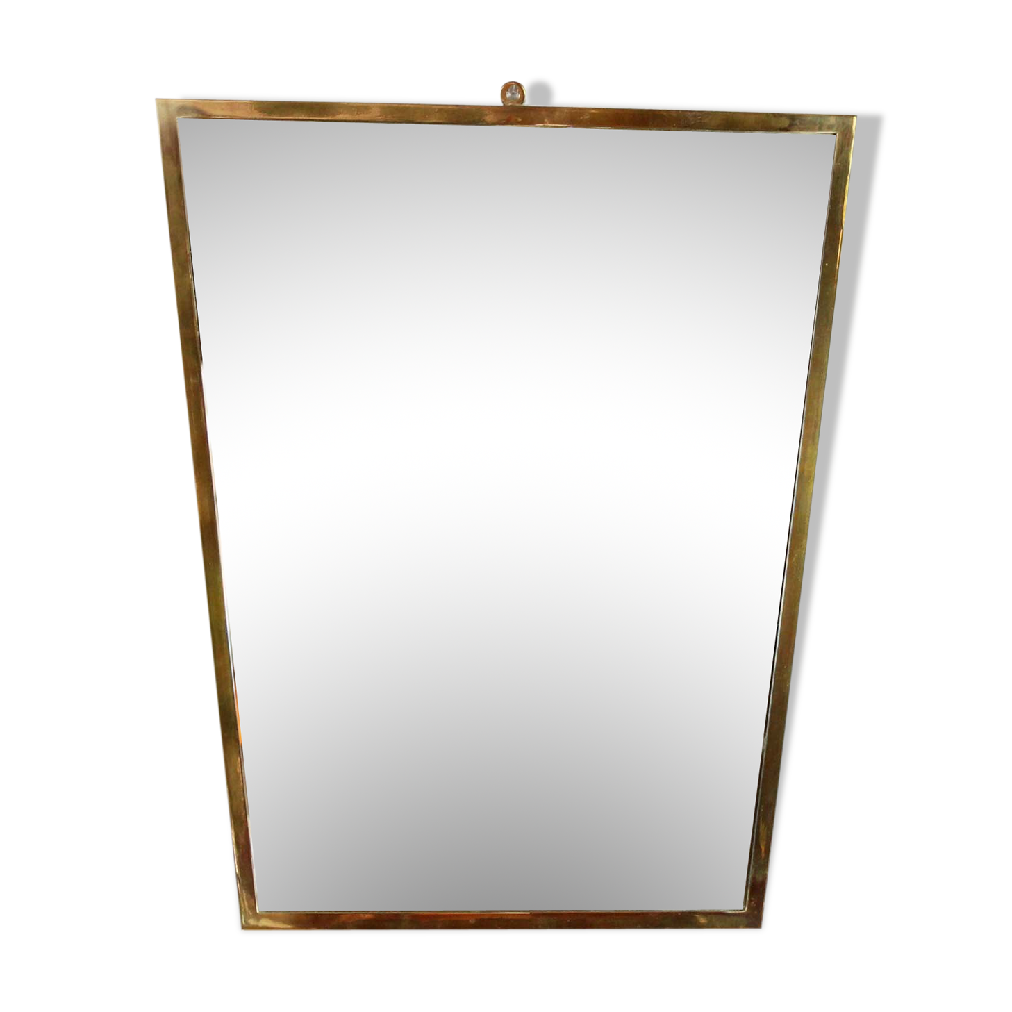 Mirror retroviseaur asymmetrical brass 42x36cm