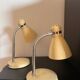 Paire de lampe tôle beige