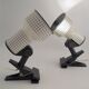 Pair of vintage clip-on spotlights