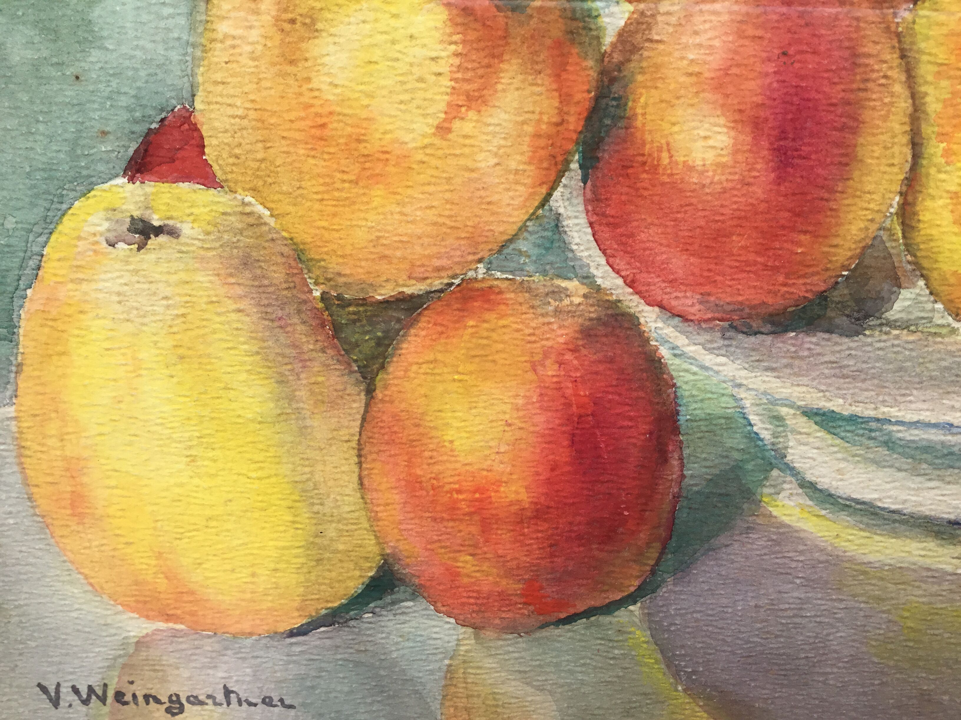 Still life with apples