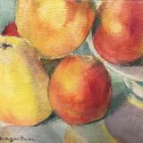 Still life with apples