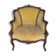 Bergere Louis XV ep 1930/40 walnut gondola