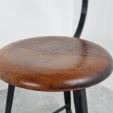 Tabouret industriel vintage, années 1950