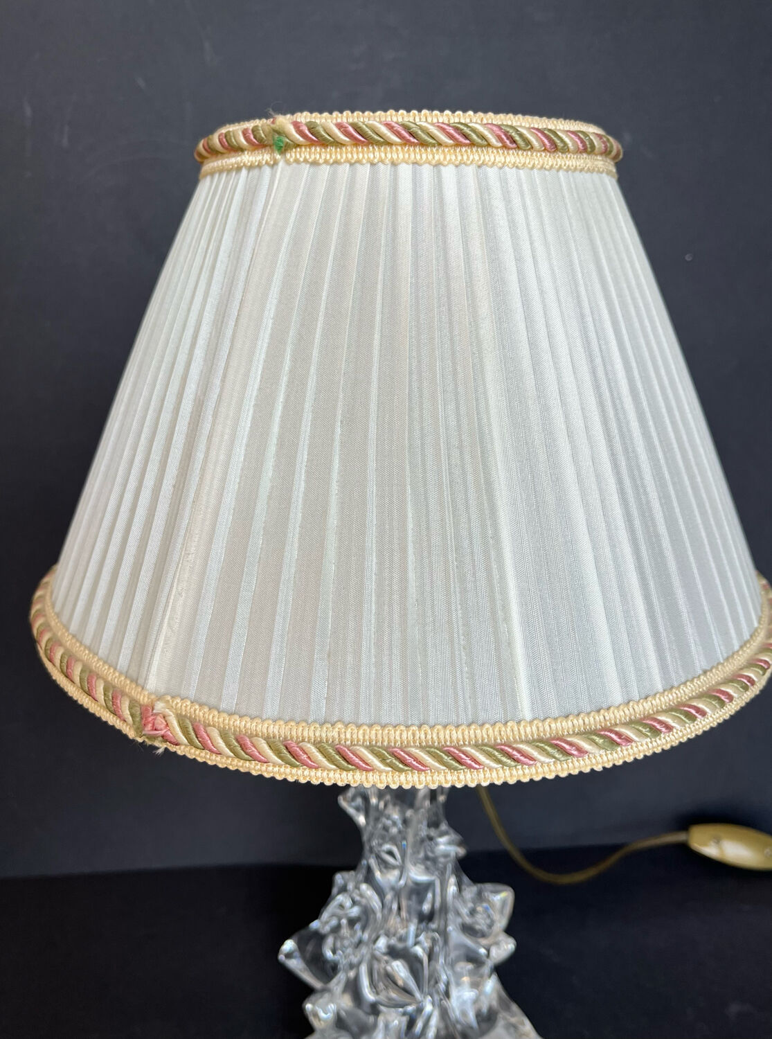 Crystal bedside lamp