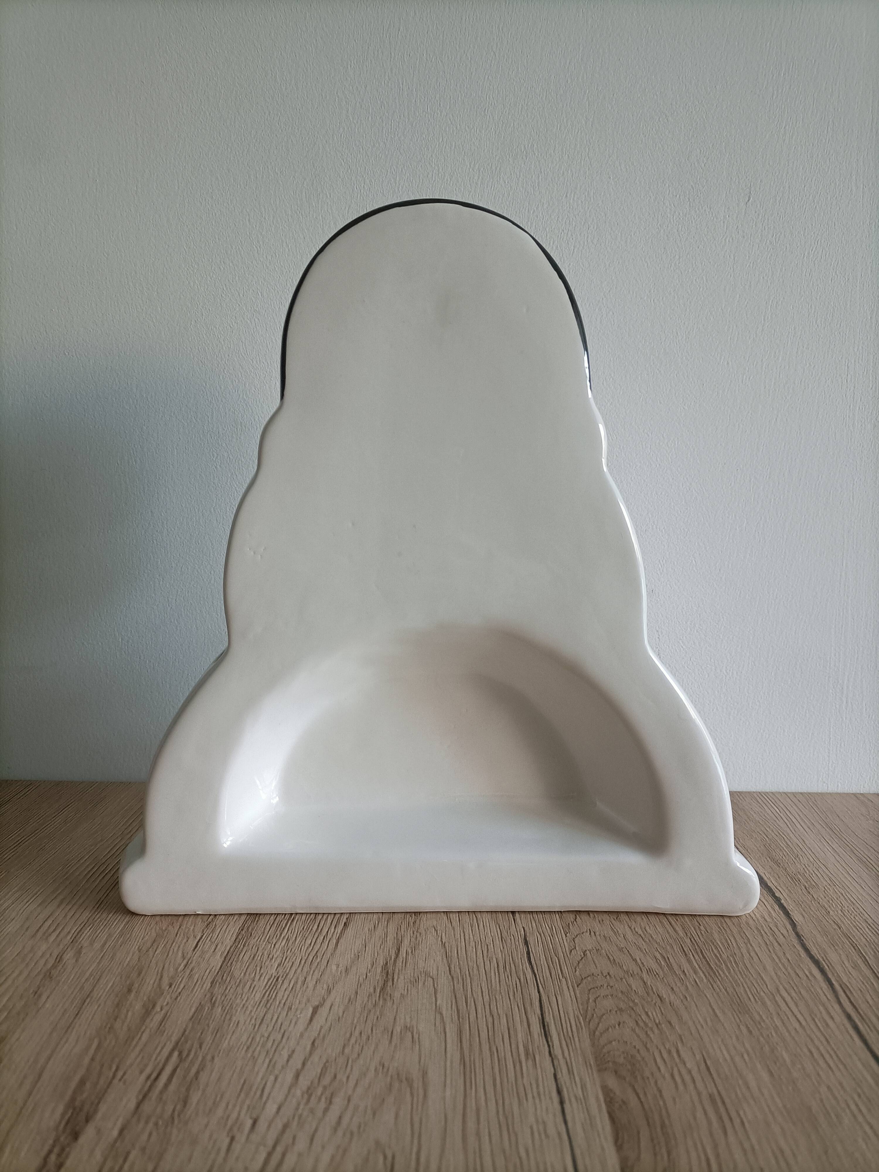 Pierrot gourmand advertising lollipop display in porcelain