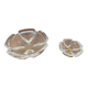 Pair of antique crystal ashtrays from Arques, France