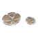 Pair of antique crystal ashtrays from Arques, France