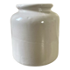 Vintage white stoneware pot
