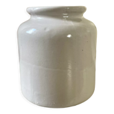 Vintage white stoneware pot