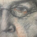 Tableau pastel "Portrait de mon aïeul" 1840 par Théodore Nachtsleim