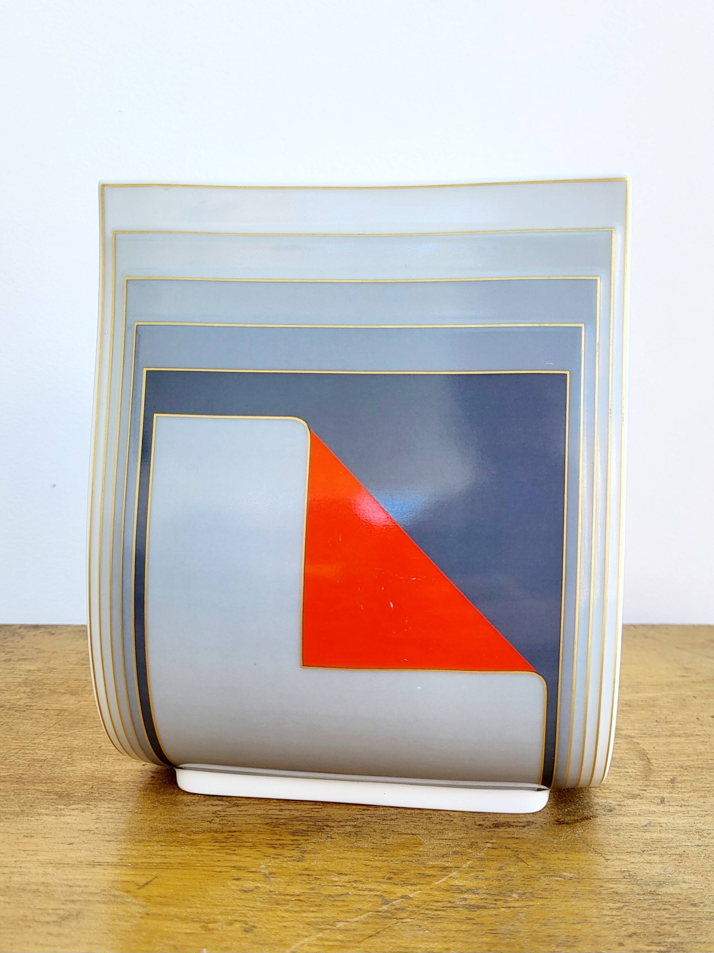 Studio Rosenthal Linie Vaas, intervenante Christa Goltz, 1980