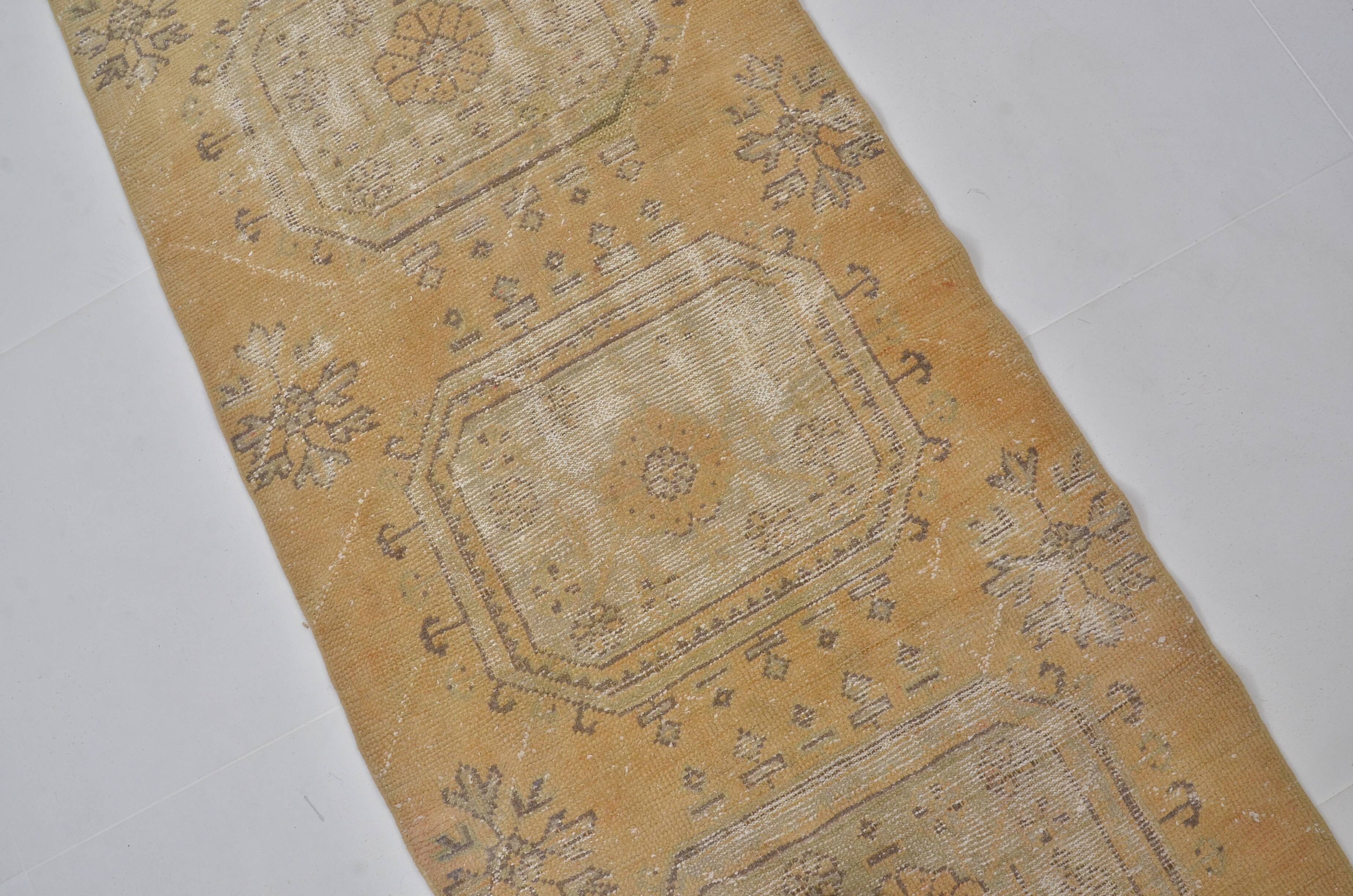Hallway Antique Oushak Runner Rug sku 2281