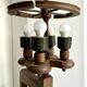 Guillerme and Chambron luminaire 1960 solid oak