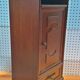 70s wood bedside