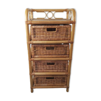 Rattan shelf