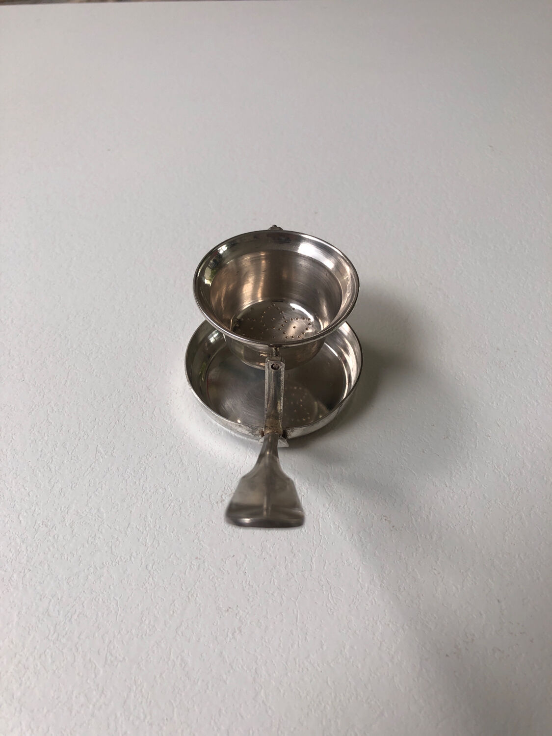 Silver Rocking Tea Strainer