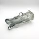 Large Murano Vase Smoked Glass Sculptural 31.5cm 3.1kg