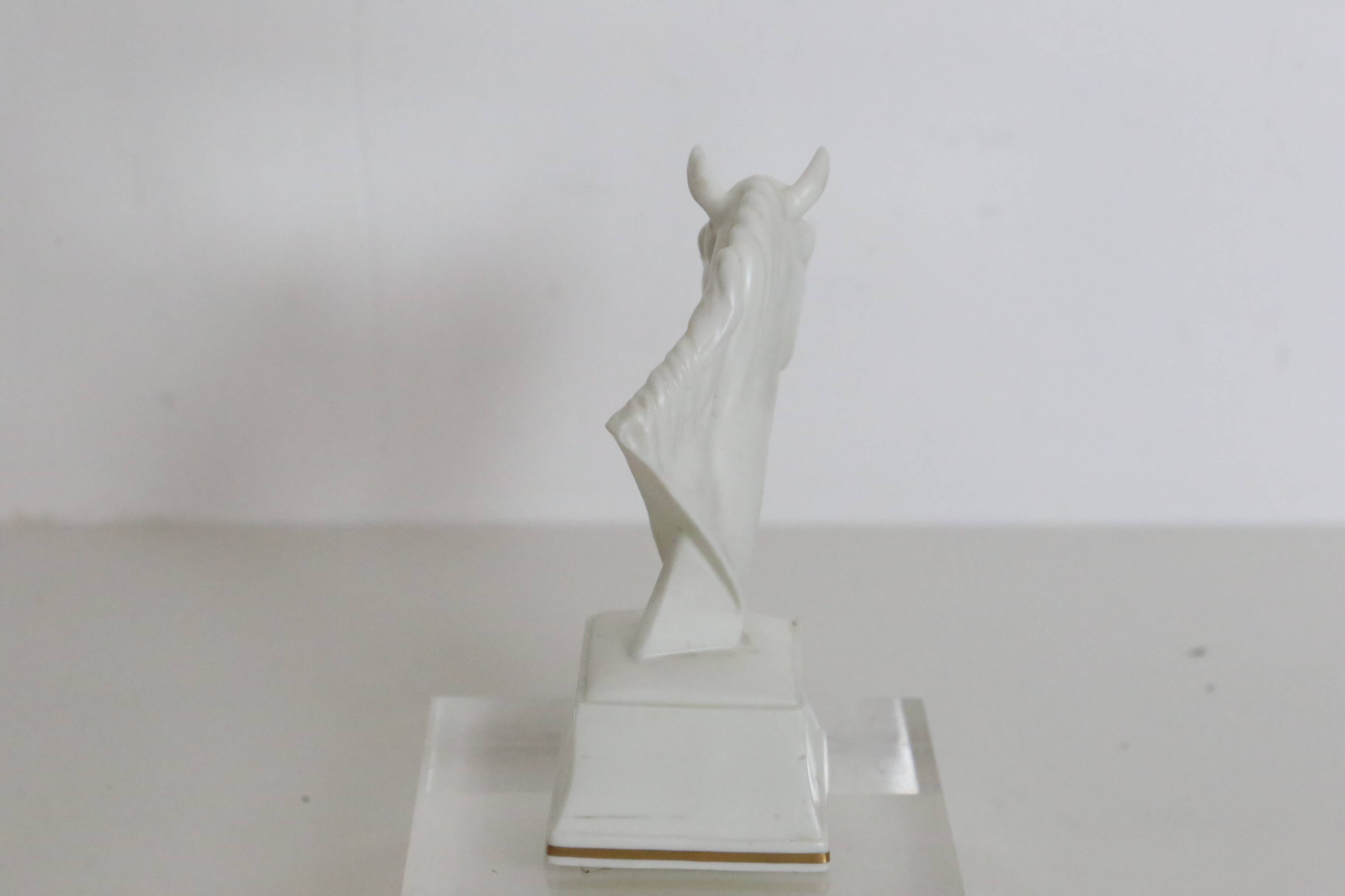 Atheon horse head figurine, Royal Worcester, porcelain