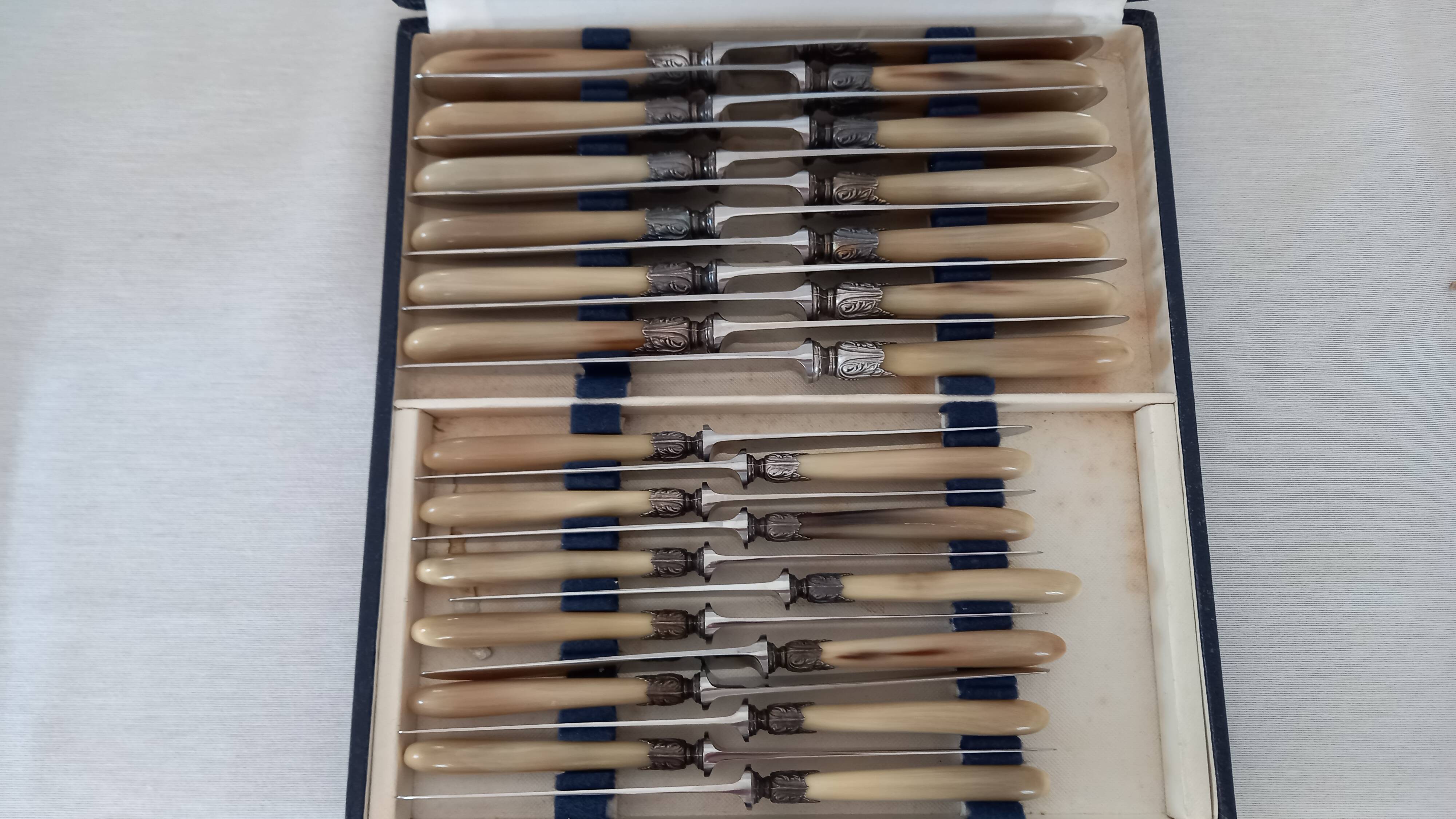 Cutlery set with 24 knives