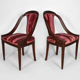 Art Deco Salon by Paul Follot in pink velvet, circa 1920