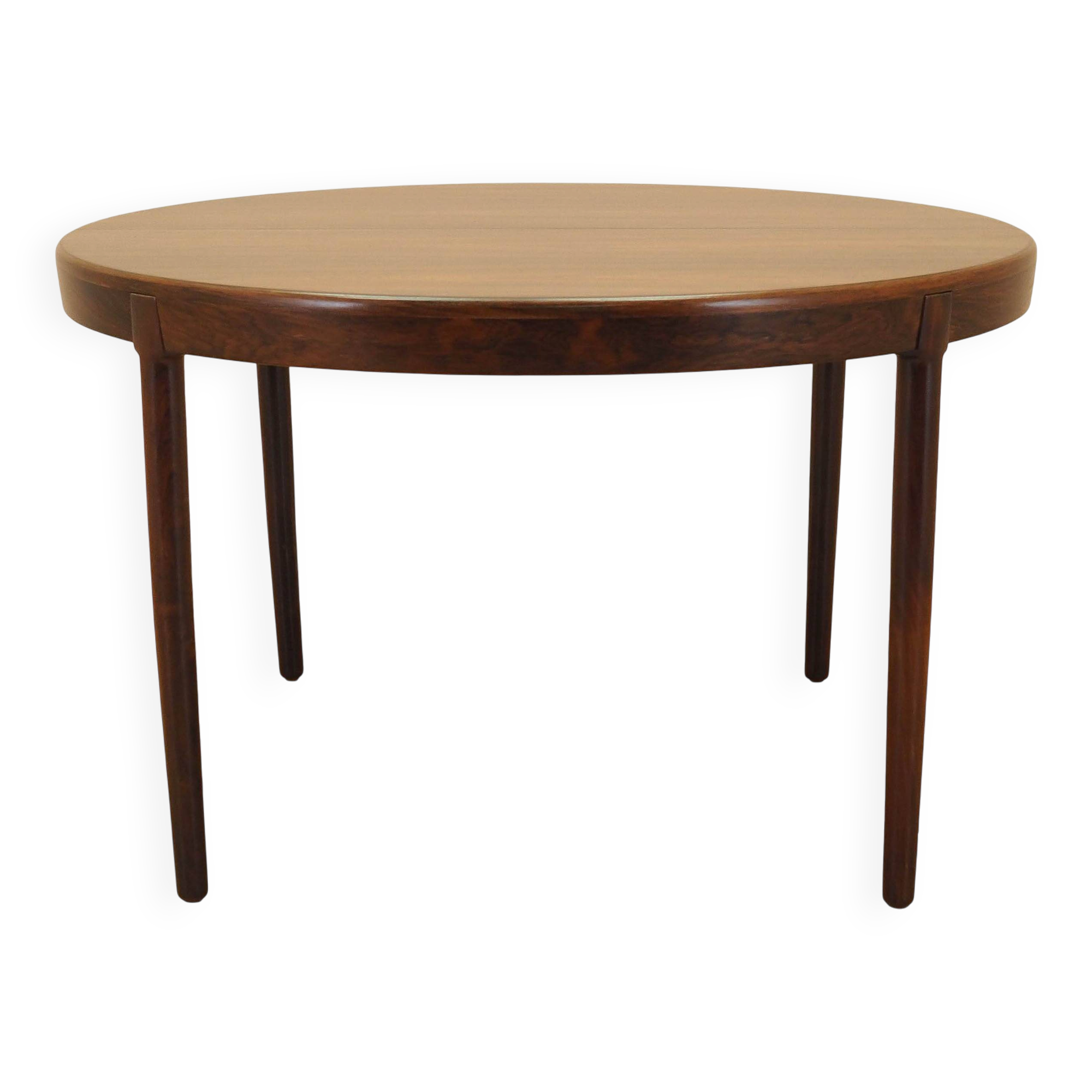 Round rosewood table, Danish design, 1960s, designer: Harry Østergaard, man