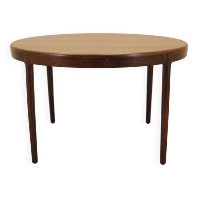 Table ronde extensible en palissandre par Harry Østergaard, Danemark années 1960