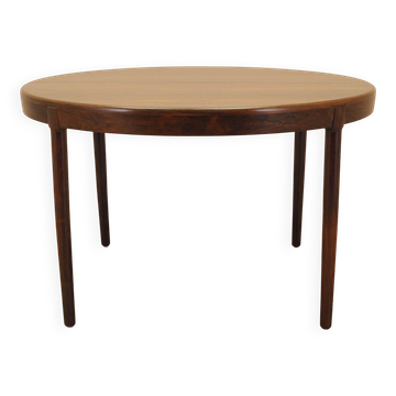 Table ronde extensible en palissandre par Harry Østergaard, Danemark années 1960