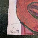 Abdelkrim Tajiouti (Born in 1970) - Mixed media on paper signed