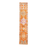 Tapis de couloir turc vintage long 3x13, 79x399 cm
