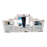Old arched mirror in Burmese teak