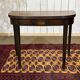 Table console demi lune anglaise en acajou 19ème
