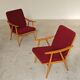 Pair of Boomerang armchairs Antonin Suman TON Thonet 1960