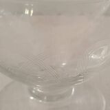 Service de verres en cristal gravé