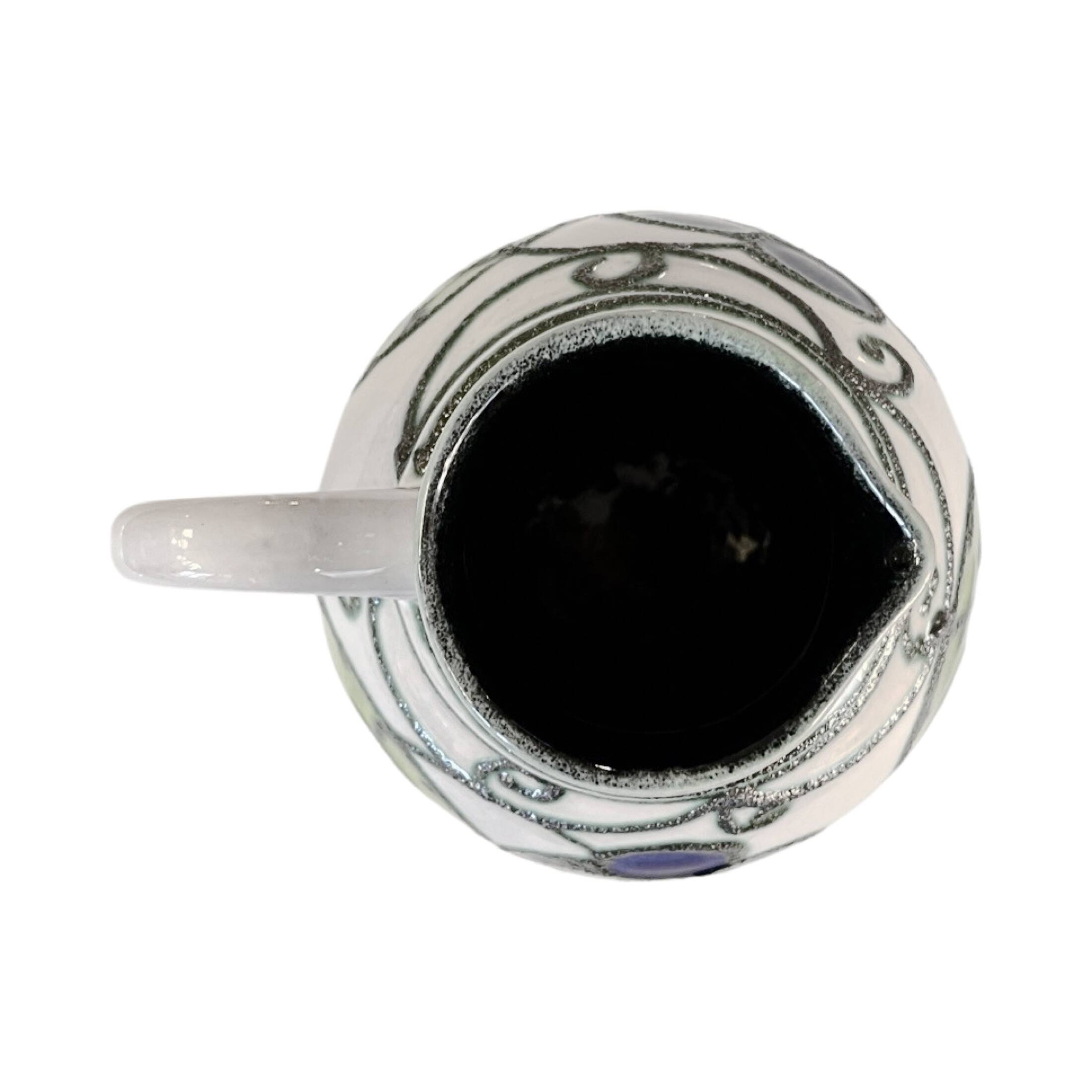 Ceramic jug with handle, Strehla Keramik, Germany, 1970s.