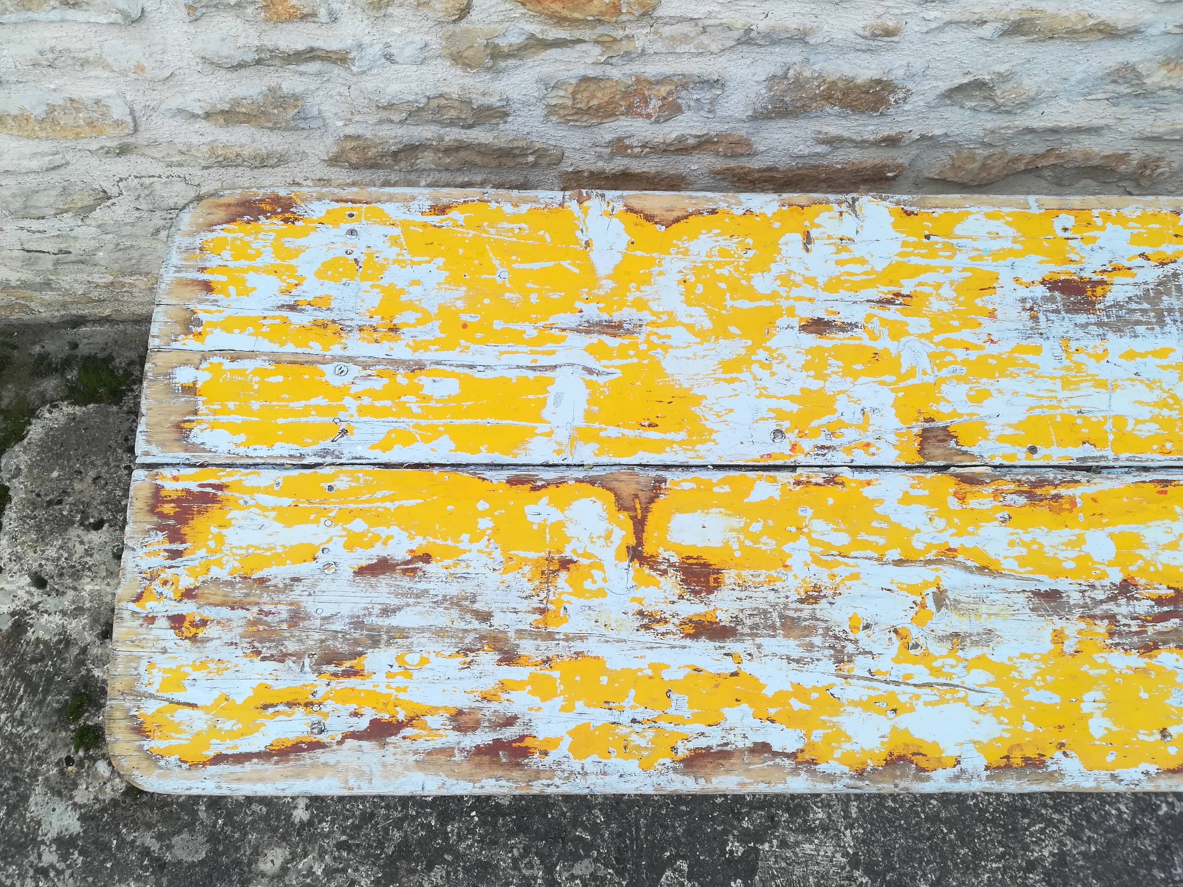 Folding brewery table