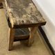 Old wooden craft workbench