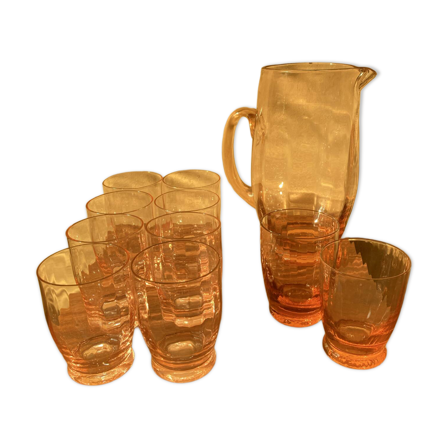 Service of orangeade in antique Rosaline.