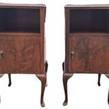 Set of 2 antique bedside tables