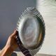 Pewter dish 1900 signed Alice and Eugène Chanal