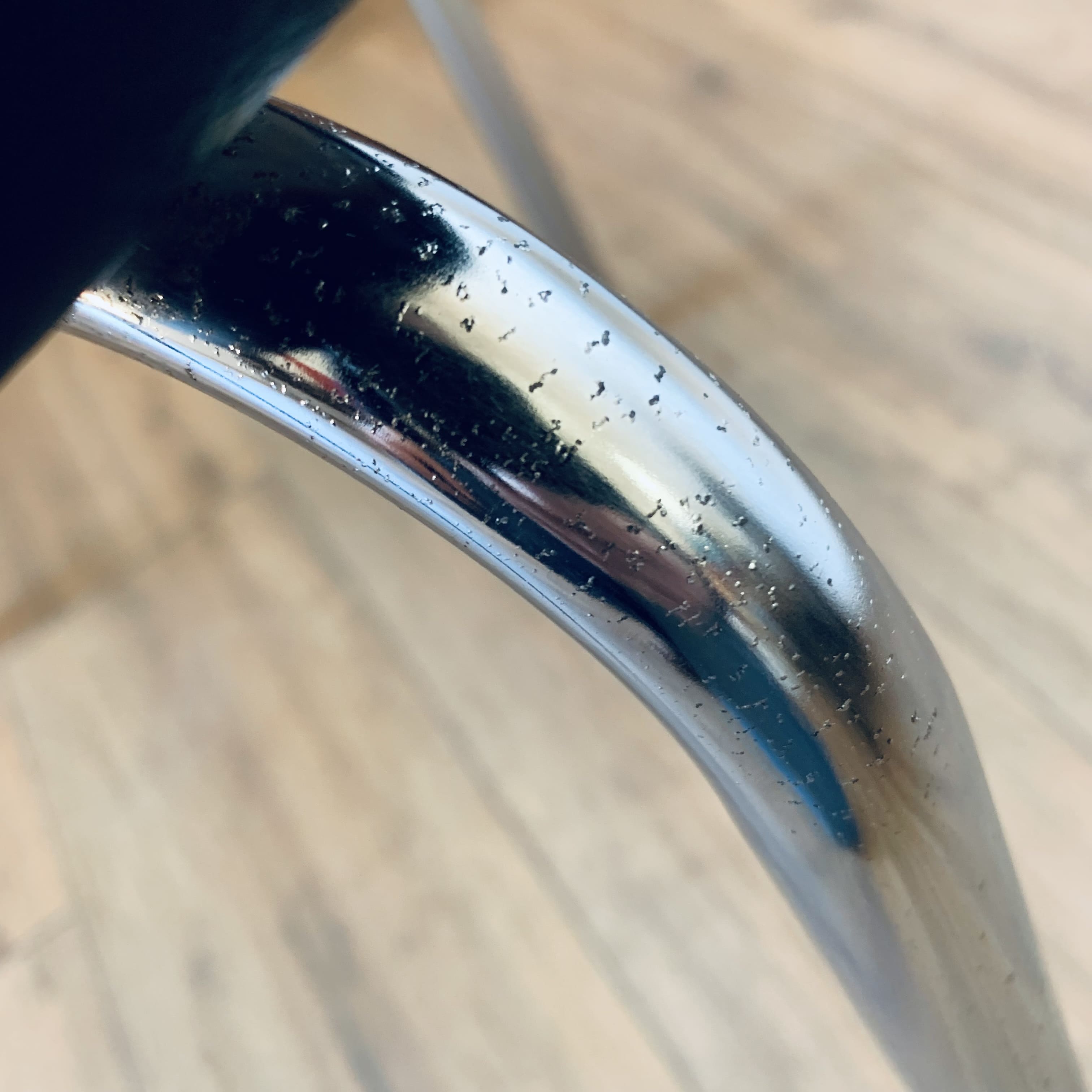 Vintage black armchair