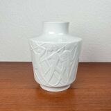 Vintage White Porcelain Vase from the Paradies Series by Kurt Wendler for Edelstein Bavaria, 1970s