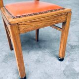 Set of Art Deco Belgian Side Chairs, 1930s