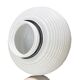 White glass spiral wall lamp by Polam Vikasy, Poland in the 1970s.